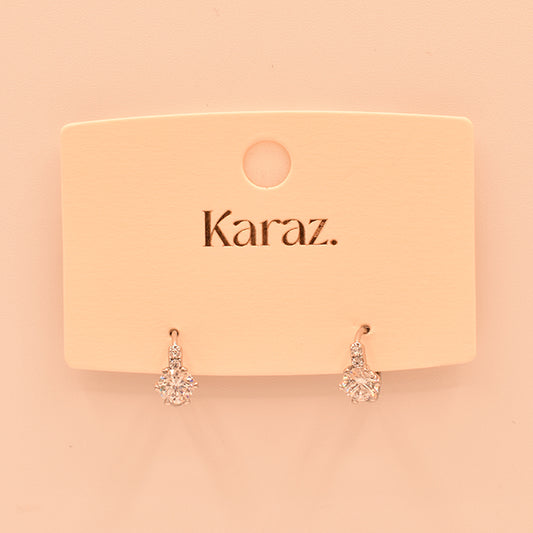 Mini Aros Brillantes con Cristal | Elegancia Sutil