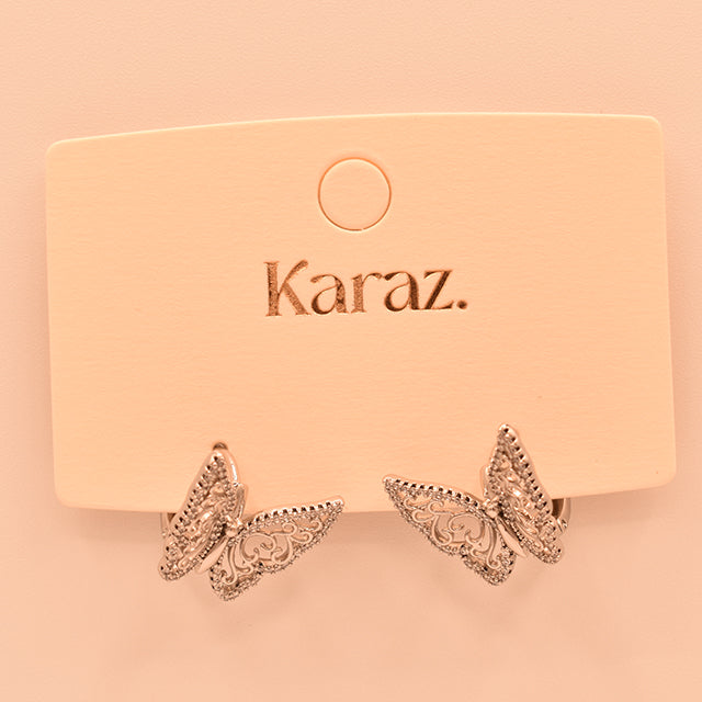 Pendientes Mariposa Calados Brillantes