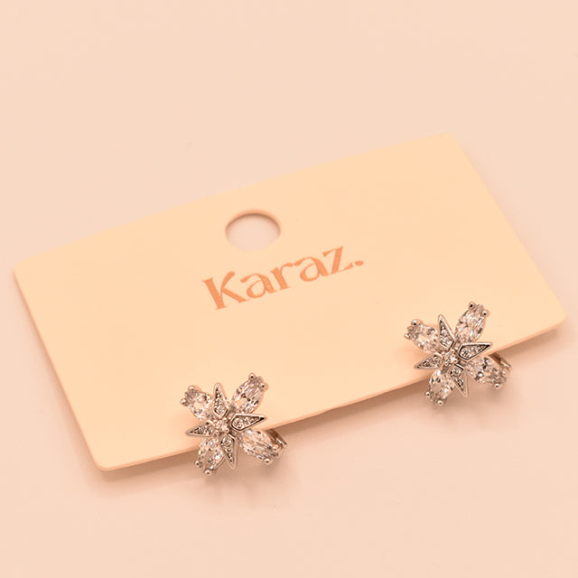 Pendientes Flor Brillante