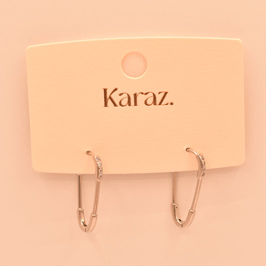 Aretes Imperdible Brillante