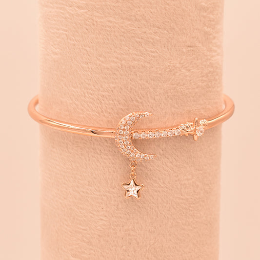 Pulsera Luna y Estrella Brillante