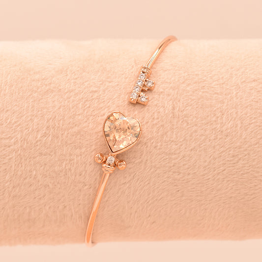 Pulsera Llave del Corazón Brillante