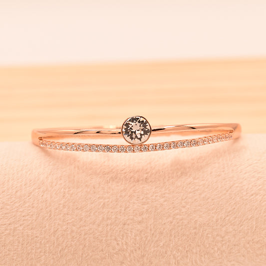 Pulsera Radiante Doble Banda con Cristales