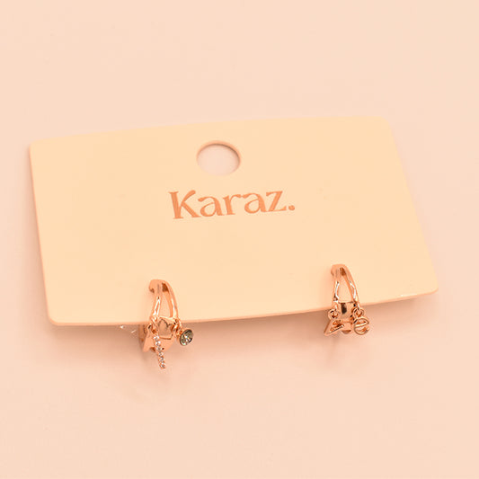 Aretes de Aro Love y Estrella