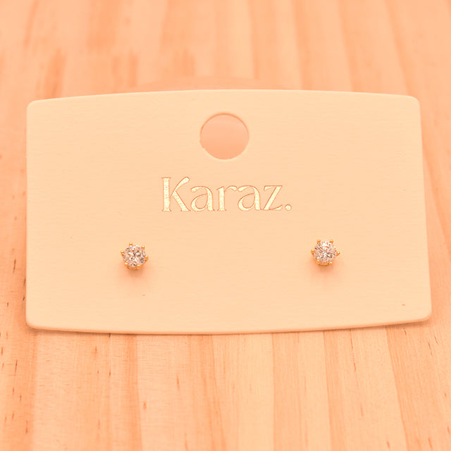 Pendientes Stud Brillante Clásico