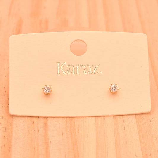 Pendientes Stud Brillante Clásico
