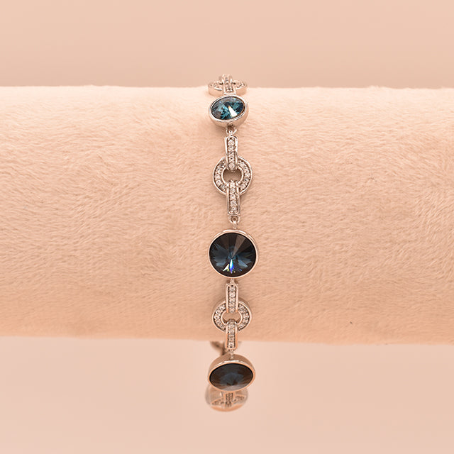 Pulsera Brillo Oceánico con Cristales