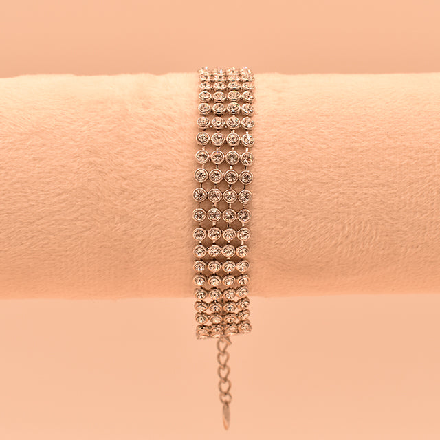 Pulsera Glamour con Cristales Brillantes