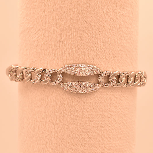 Pulsera Eslabones Brillantes