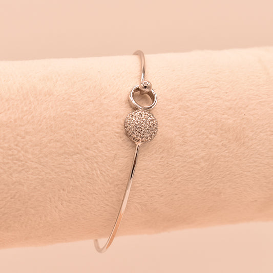 Pulsera Rígida Esfera Brillante