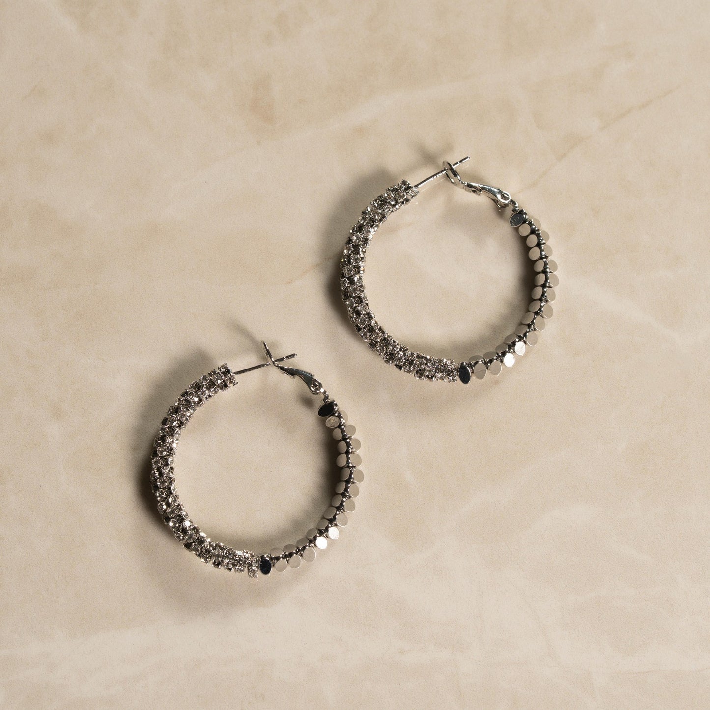 Aros Brillo Plateados