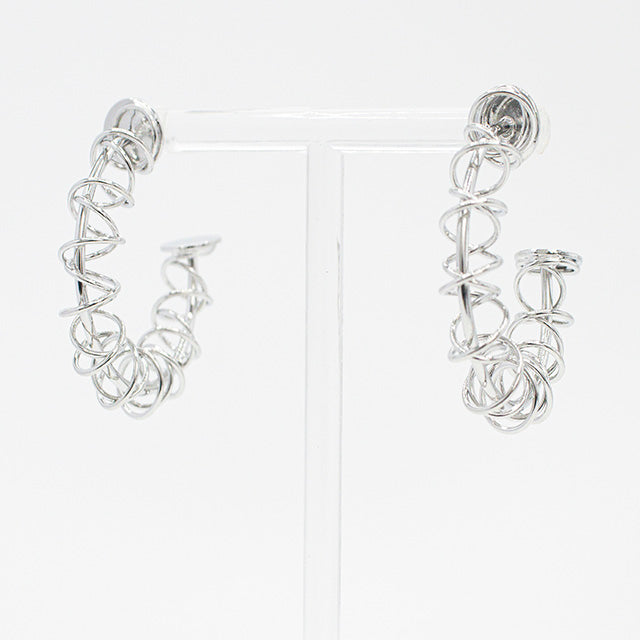 Aros Espiral Entrelazados Plata