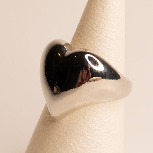 Anillo Corazón Plateado AN-124