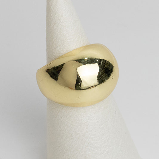 Anillo Dorado Abombado | Elegancia Clásica