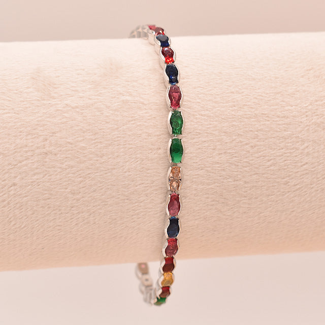 Pulsera Eternity de Piedras Multicolor
