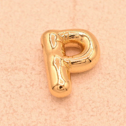 Dije Letra P Dorado | Colgante Inicial Personalizado
