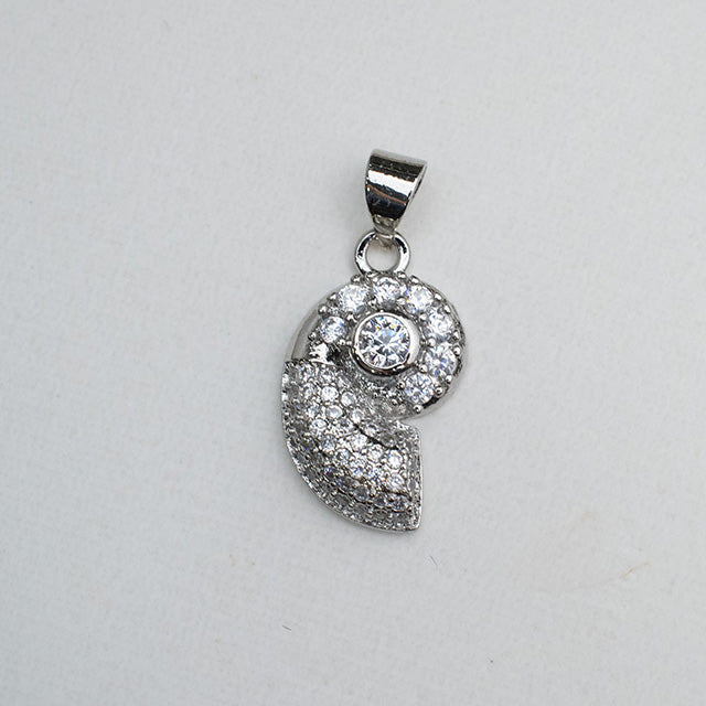 Dije Espiral Brillante de Plata