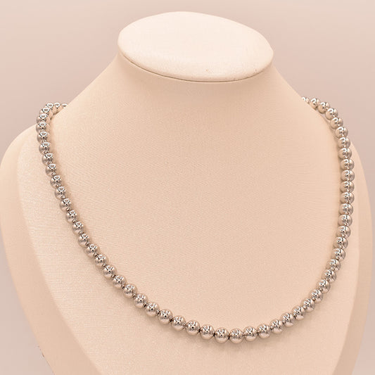 COLLAR PLATEADO BALINES