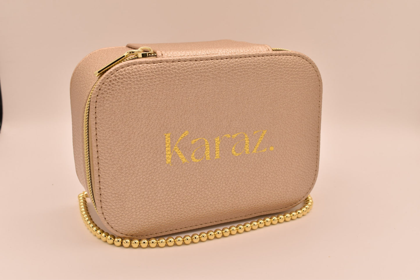 Joyero de Cuerina Rose Gold