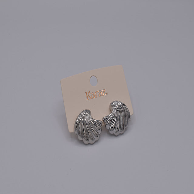 Pendientes Concha Marina Plateados