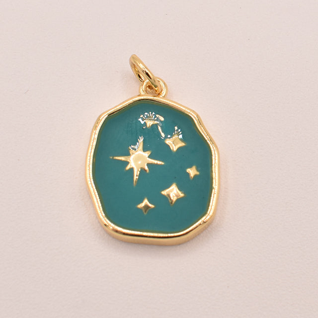 Dije Celestial Azul: Un Universo de Estrellas