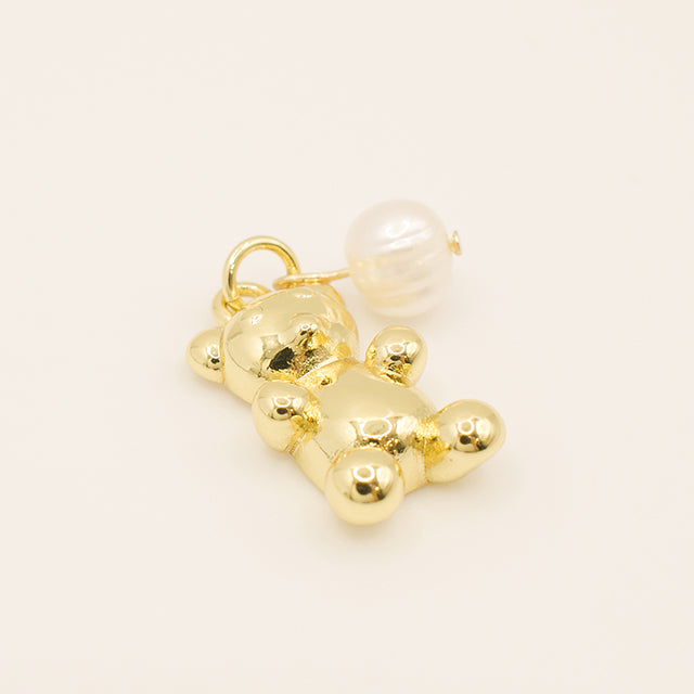 Dije Oso Dorado con Perla