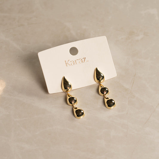 Aretes Gotas de Oro Líquido