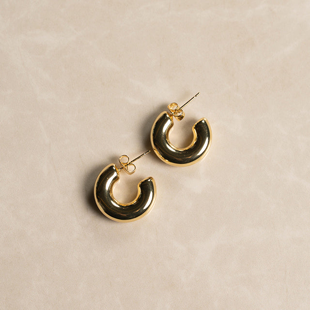 Pendientes Aro Chunky Dorados