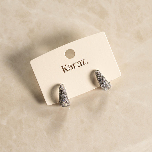 Mini Aros Brillantes de Plata | Karaz