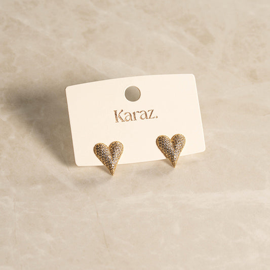 Aretes Corazón Brillante