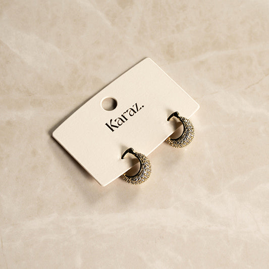Aretes Mini Aros Brillo Dorado