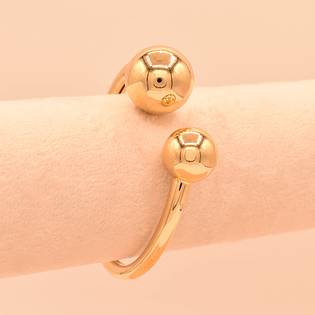 Pulsera Esferas Doradas Minimalista