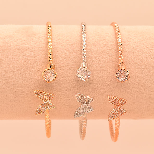 Pulsera Mariposa y Cristal: Elegancia Alada