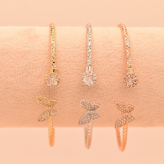 Pulsera Mariposa y Cristal: Elegancia Alada