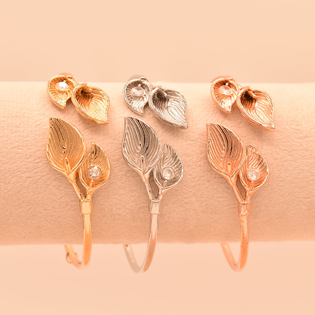 Pulsera Hojas Brillantes