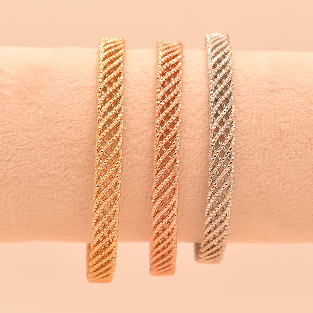 Pulsera Trenza Brillante