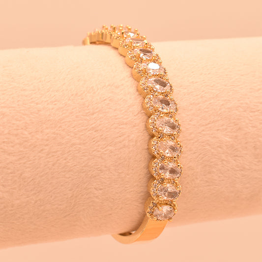 Pulsera Rígida Cyrcones Dorada