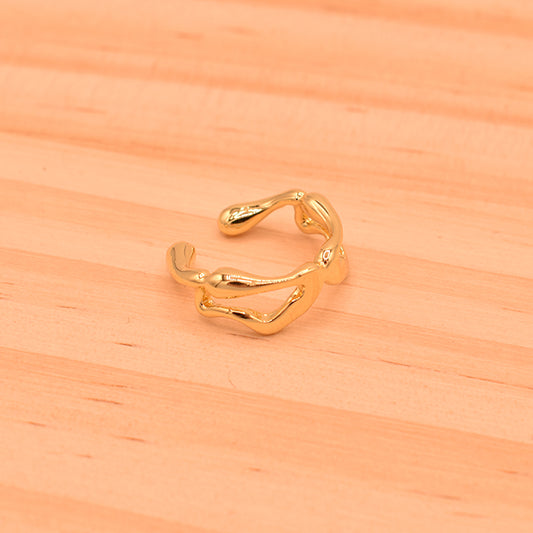 Earcuff Fluido Dorado