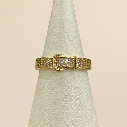 Anillo Hebilla Brillante