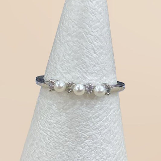 Anillo Perlas y Brillo