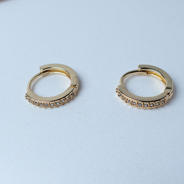 Aros Mini Brillo Dorado