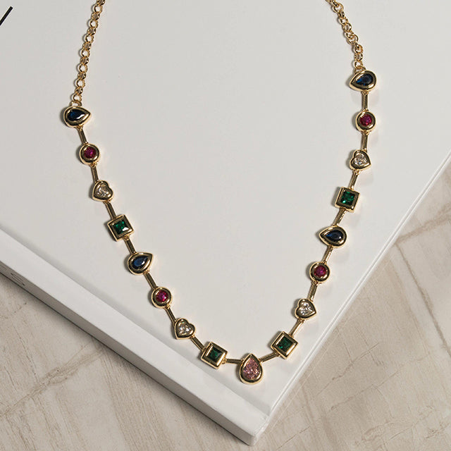 Cadena Arcoíris de Gemas