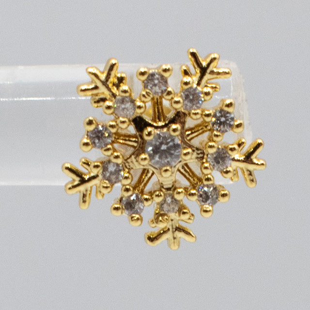 Piercing Copo de Nieve Brillante Oro