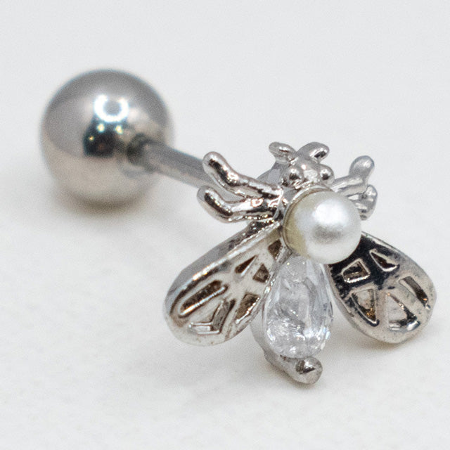 Piercing Abeja Brillante con Perla