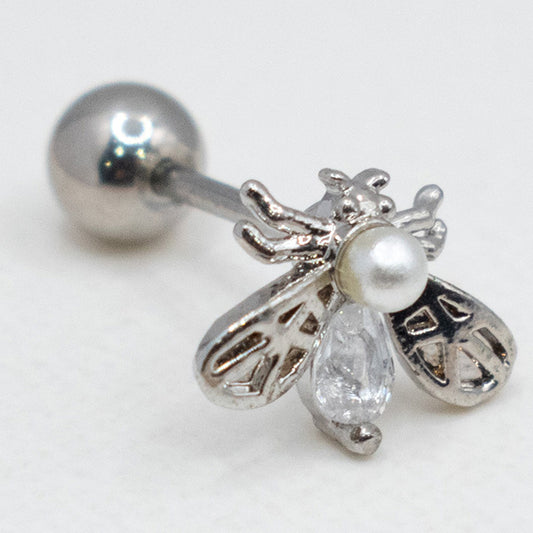 Piercing Abeja Brillante con Perla
