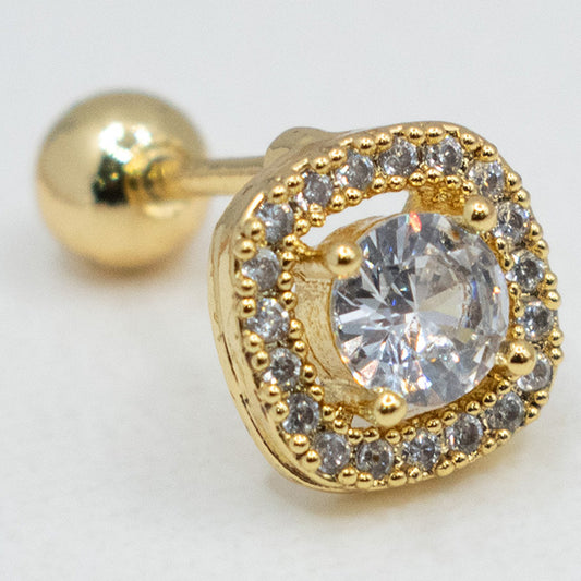 Piercing Halo Brillante Oro | PR-81