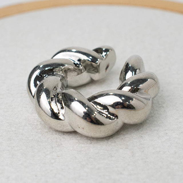 Earcuff Dona Mediano Diseño Trenzado Elegante