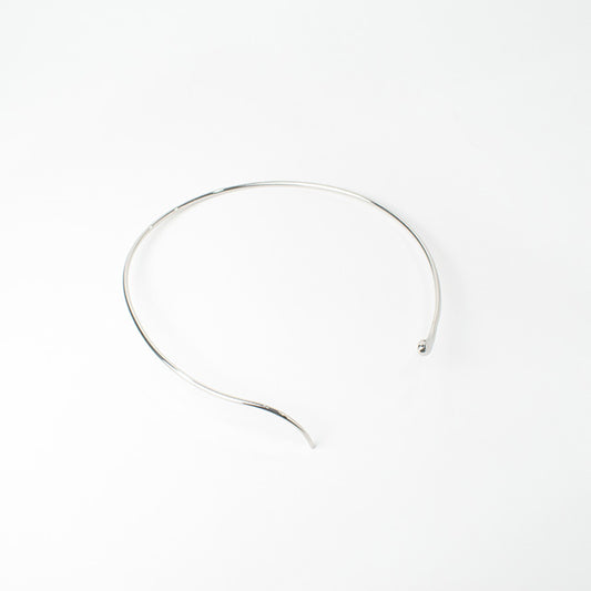 Choker Rígido Minimalista Plateado