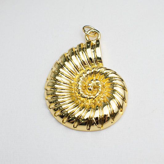 Dije Concha Nautilus Dorado