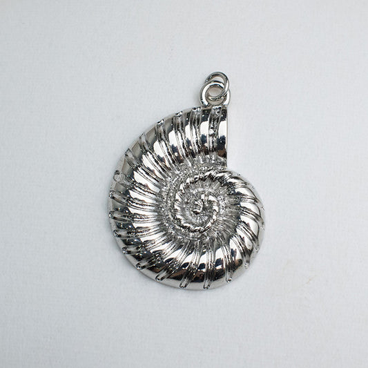 Dije Concha Nautilus Plateado